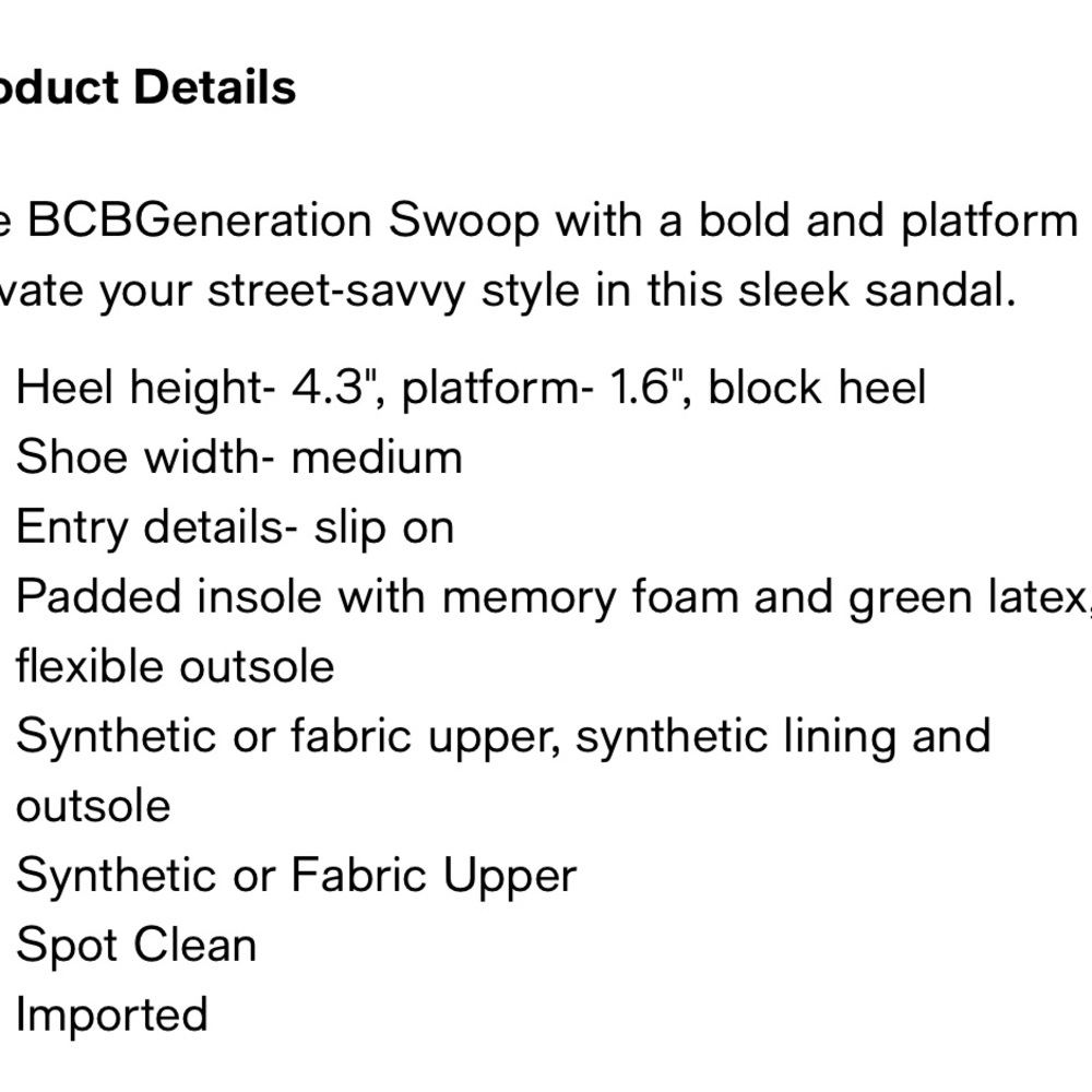 Bcbgeneration White Platform Sandals - image 8